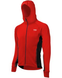 TYR Men's Alliance Victory Warm Up Jacket -  Red/Black