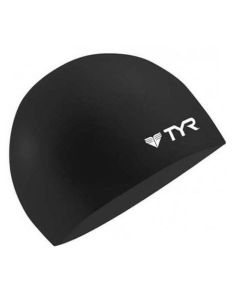 TYR Wrinkle Free Silicone Swim Caps Black