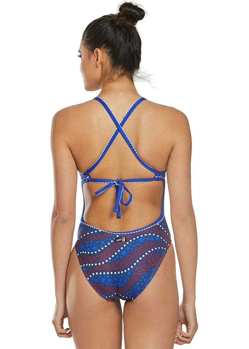 Uglies Revibe Girl's Americana Print Tie Back Swimsuit
