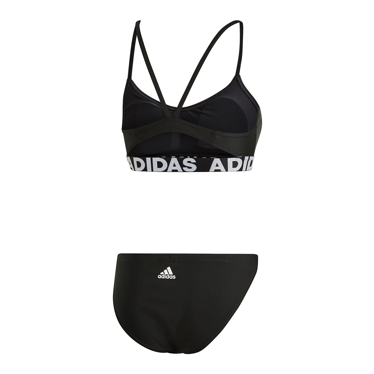 Adidas Girls Branded Swim Bikini - Black