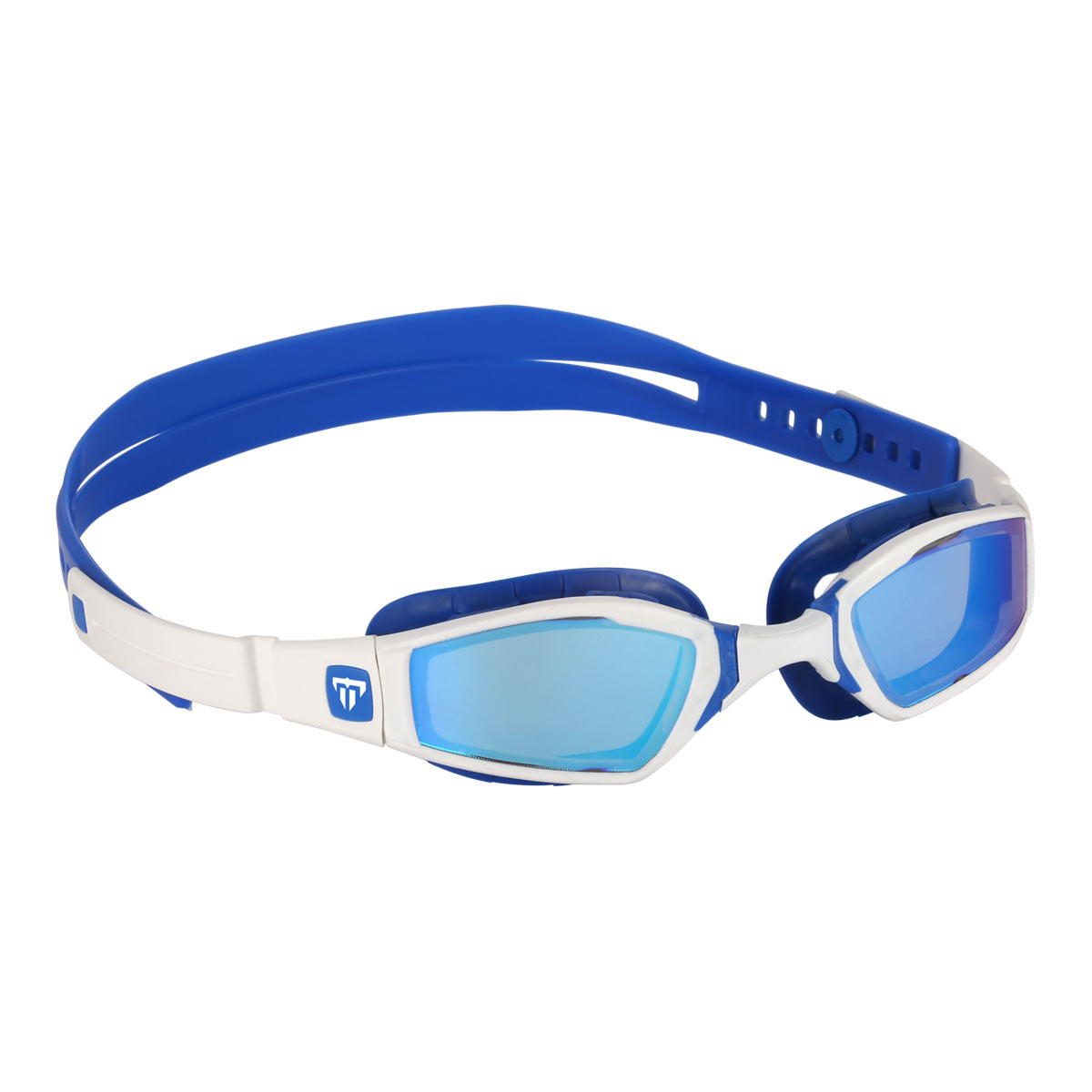 Phelps Ninja Mirrored Goggles - White / Blue