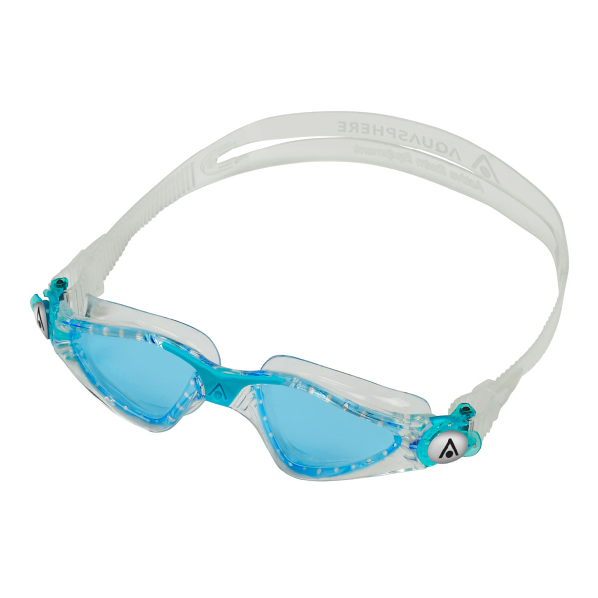 Aquasphere Kayenne Junior Blue Tinted Lens Goggles - Transparent/ Aqua