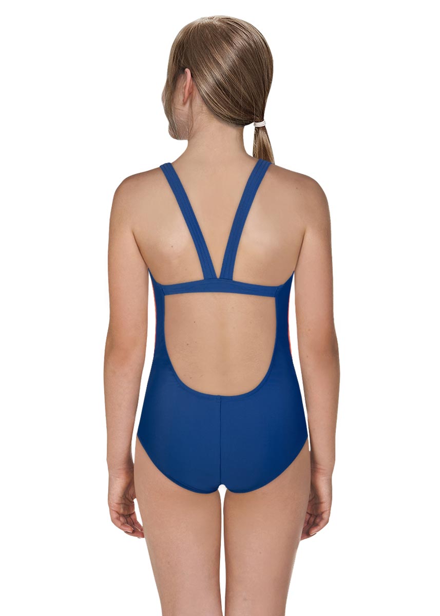 Adidas Girl's SH3.RO Tapered Swimsuit - Tech Indigo