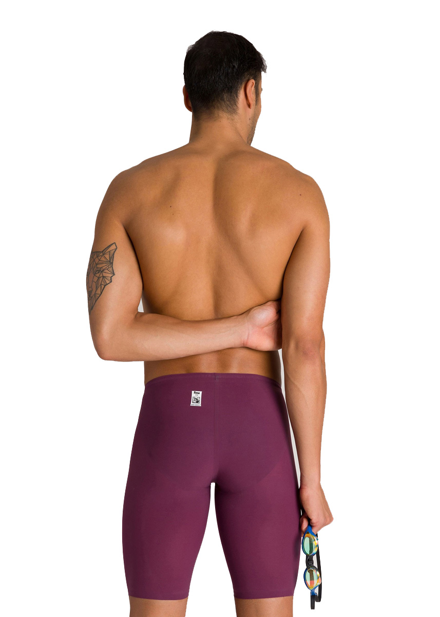 Arena Powerskin R-Evo One Jammer - Red Wine / Turquoise