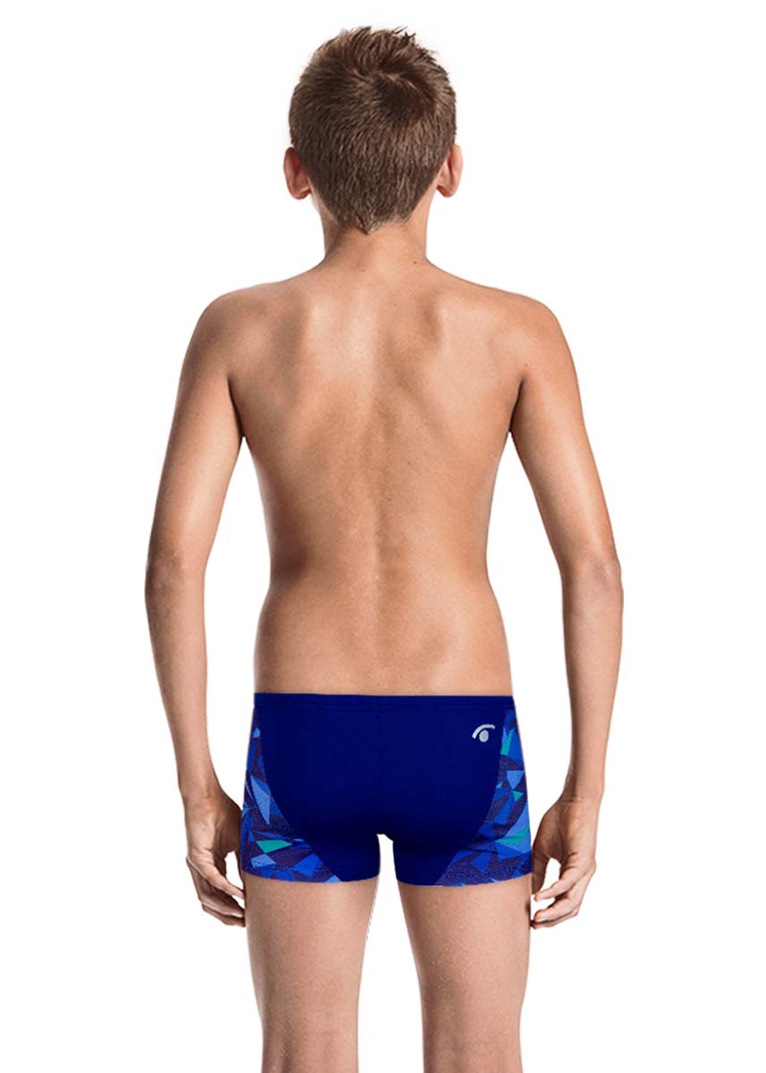 Jaked Boy's Diamonds Aqua Shorts - Blue
