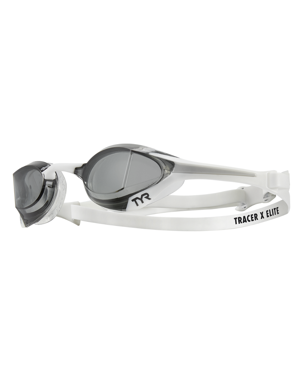TYR Tracer X Elite Goggles - Smoke/ White/ Grey