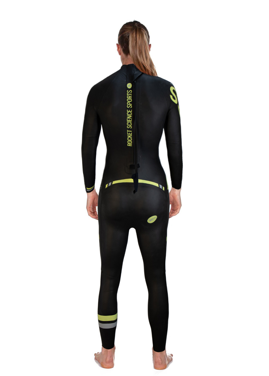 Rocket Science Sports Women's Basics Wetsuit- Black / Yellow