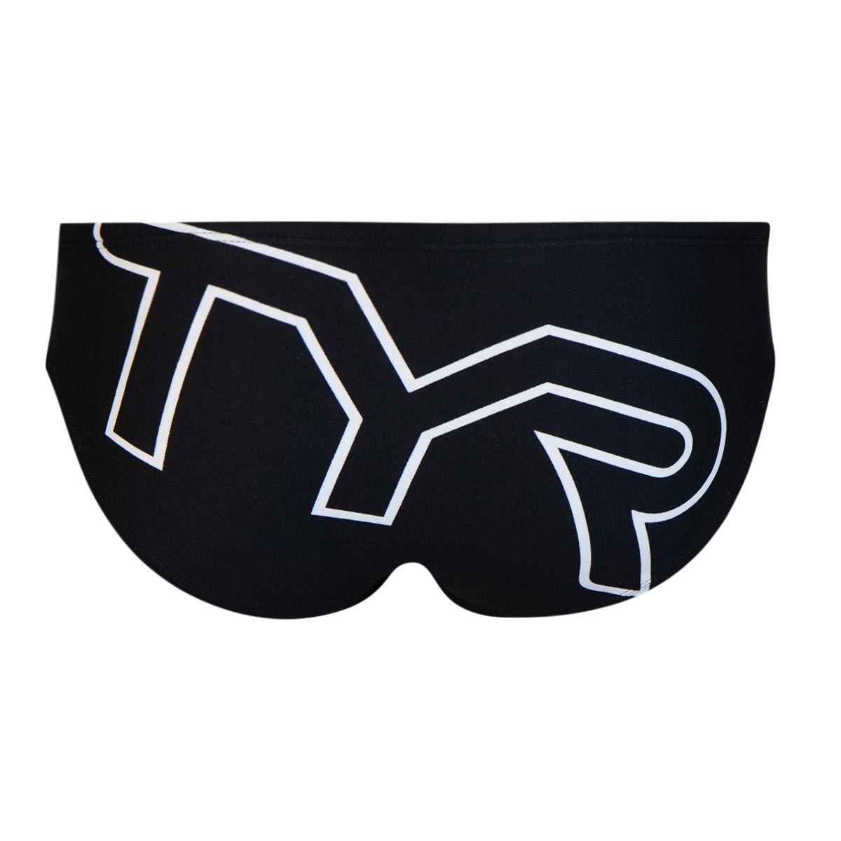 TYR Men's Big Logo Training Racer Brief - Black