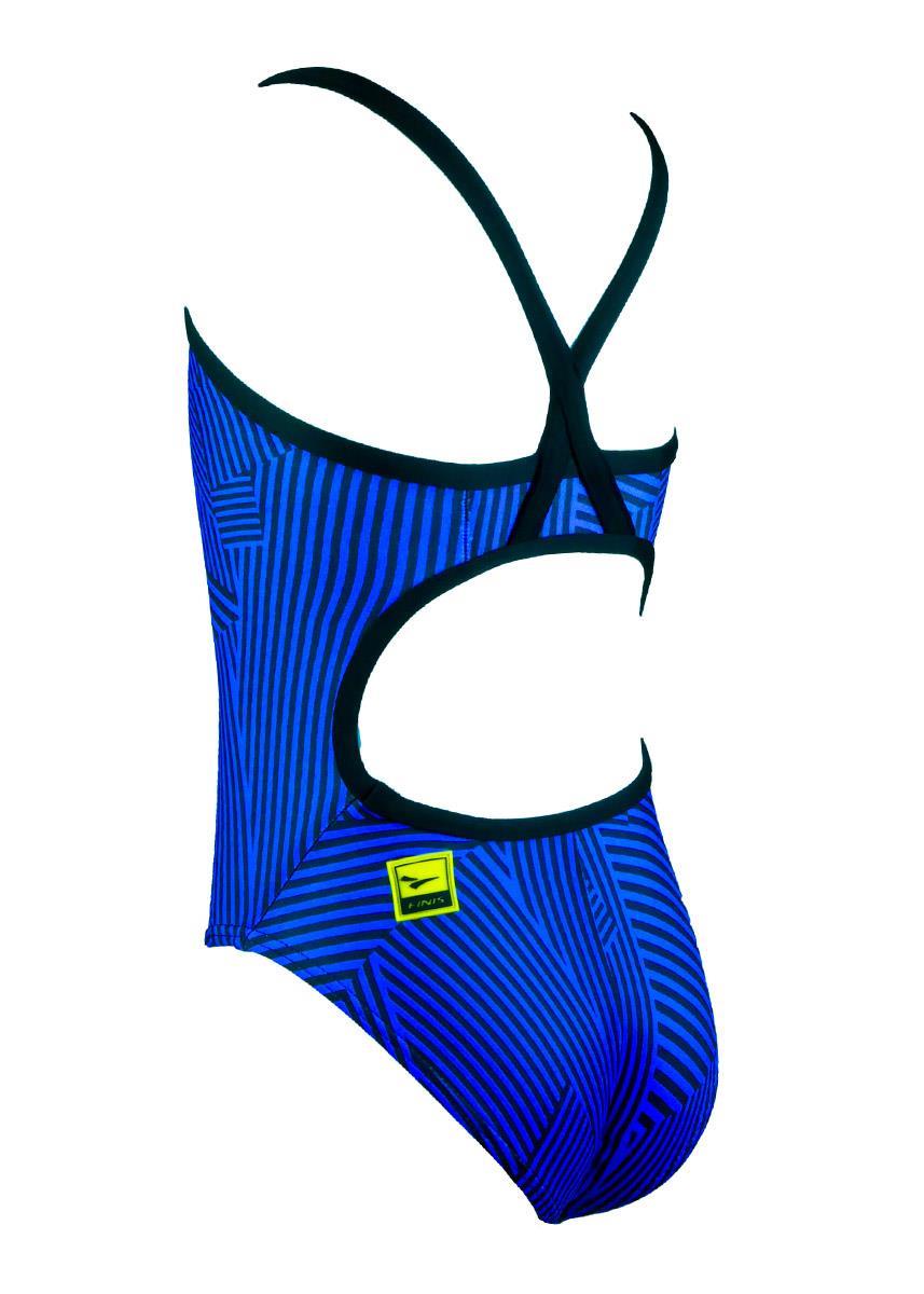 Finis Girl's Maze Skinback Swimsuit - Blue