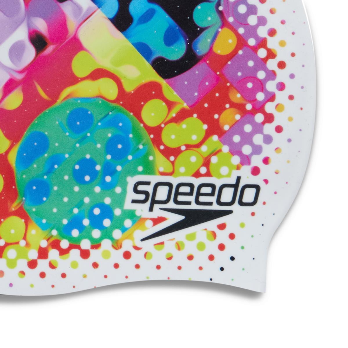 Speedo Junior Digital Printed Silicone Cap - Printed