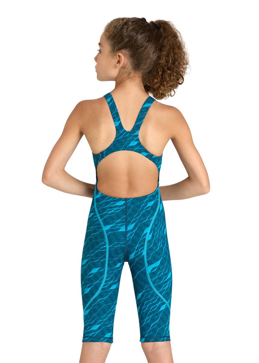 Arena Girls Powerskin Limited Edition ST NEXT Openback Kneesuit - Clean Sea Blue