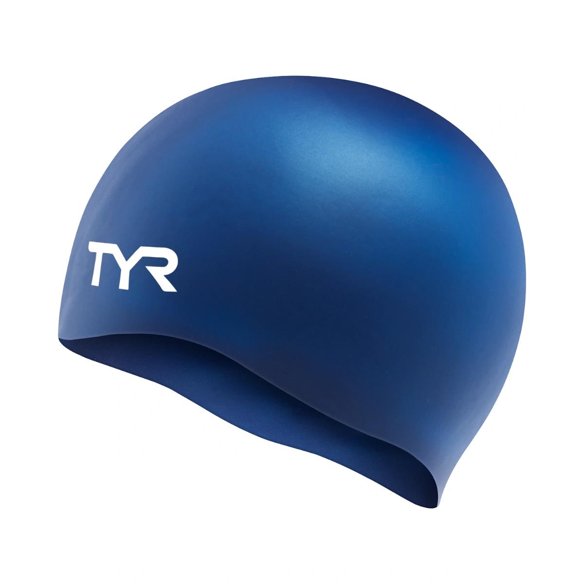 Tampões de Silicone Sem Rugas TYR Swim Caps - Navy Blue
