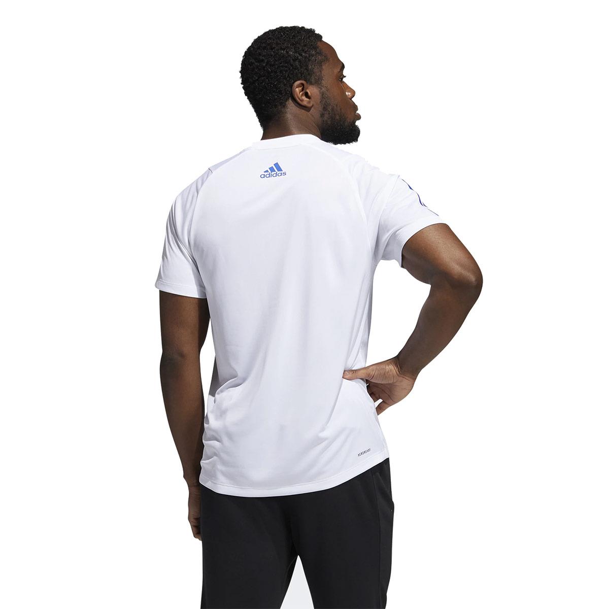 T-Shirt Adidas Homem Freelift - Branco/ Azul