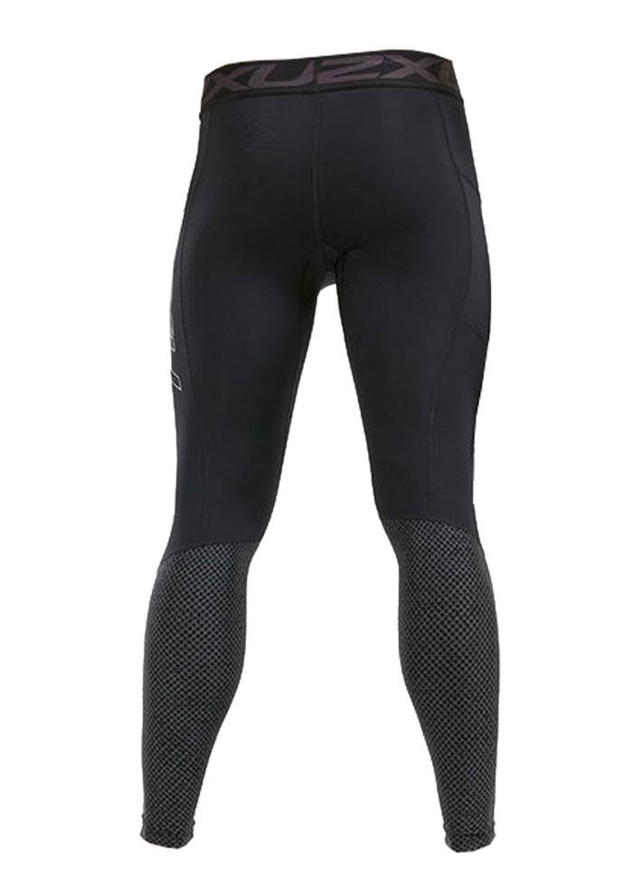 2XU Meias-calças de compressão aceleradas masculinas com armazenamento - Preto