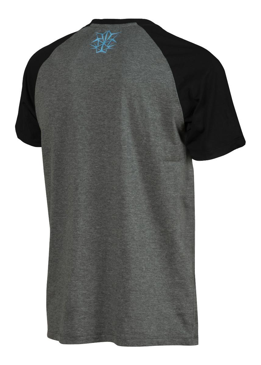 Arena Bishamon Raglan T-Shirt - Dark Grey Melange/ Black
