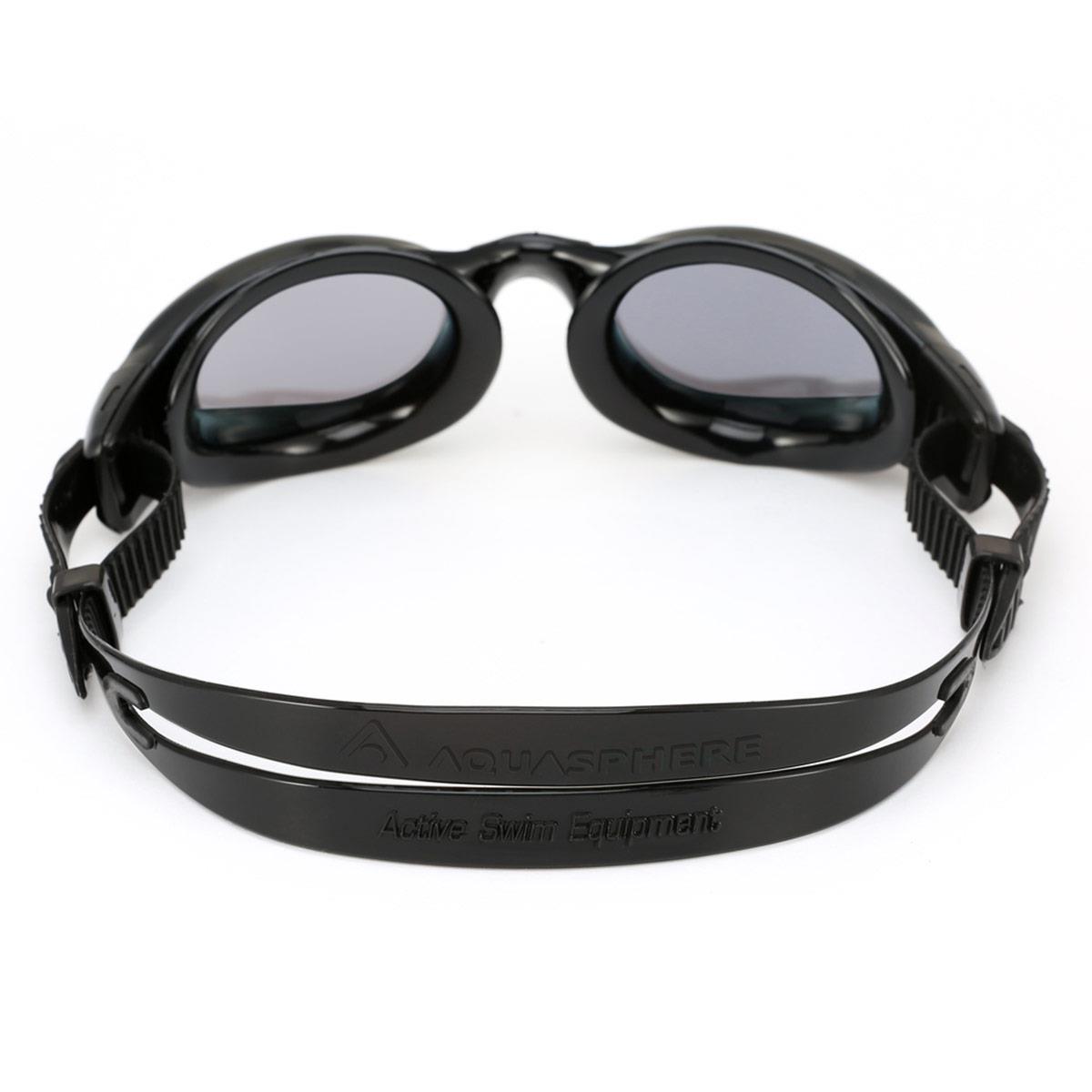 Aqua Sphere Kaiman Silver Titanium Mirrored Goggles - Black