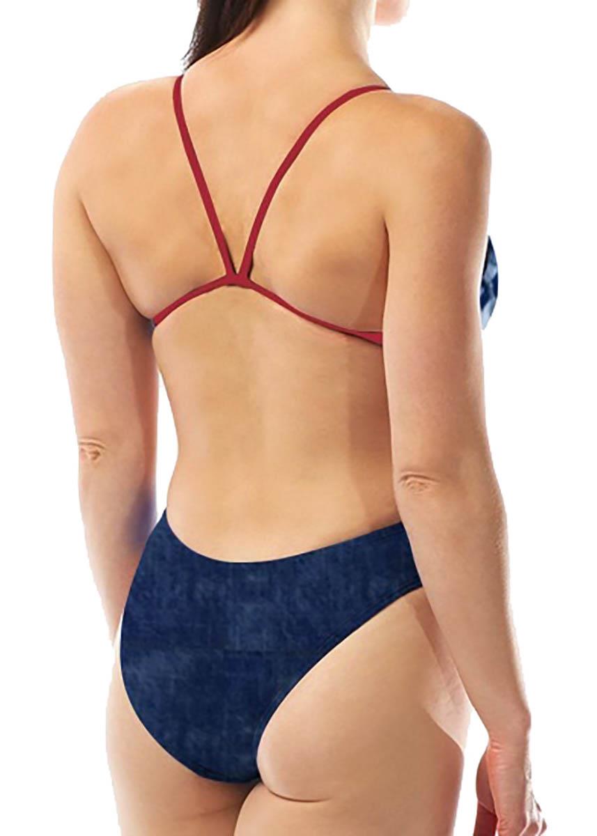 TYR DuraFast Cut Outfit Swimsuit - Red/White/Blue