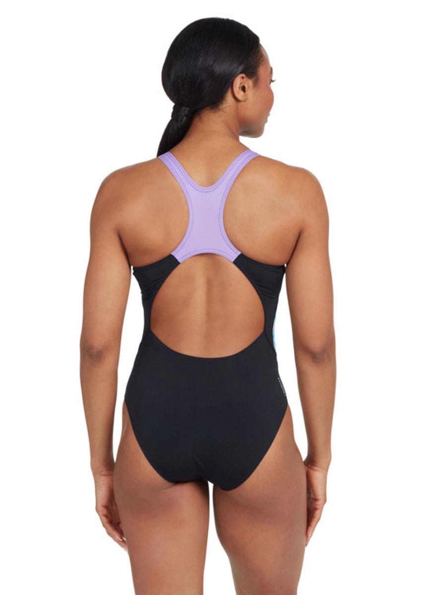 Zoggs Actionback Swimsuit - Digital Daisy Print