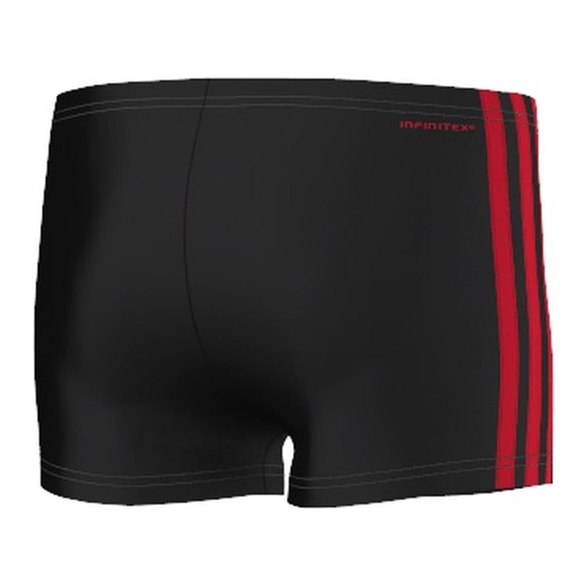 Adidas Boys 3-Stripes Swim Shorts - Črna / Scarlet