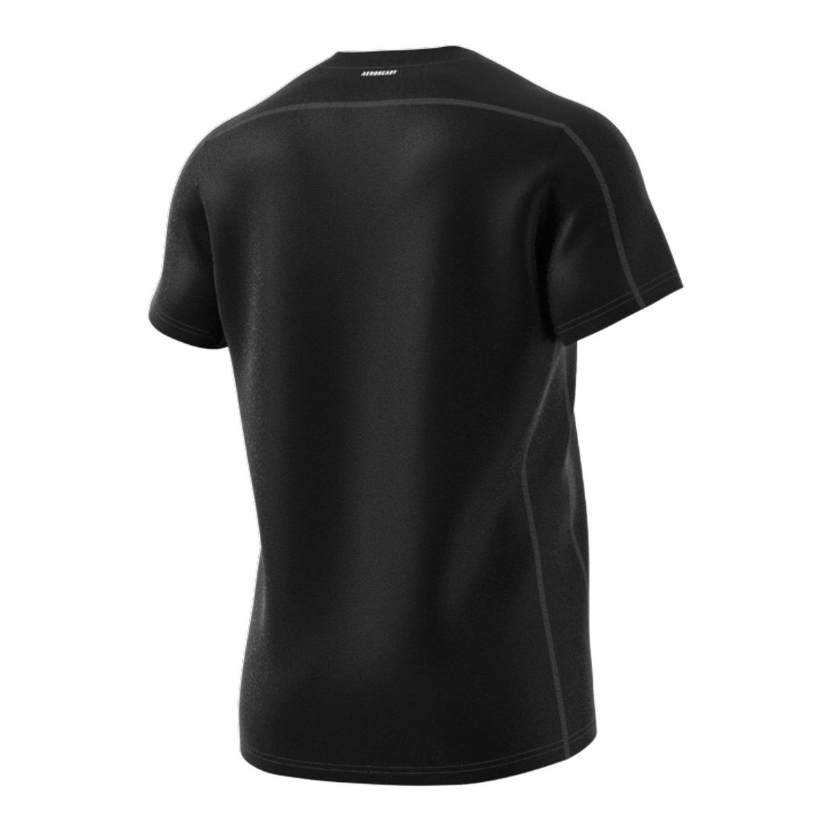 Adidas Men's Run Logo T-Shirt - Black