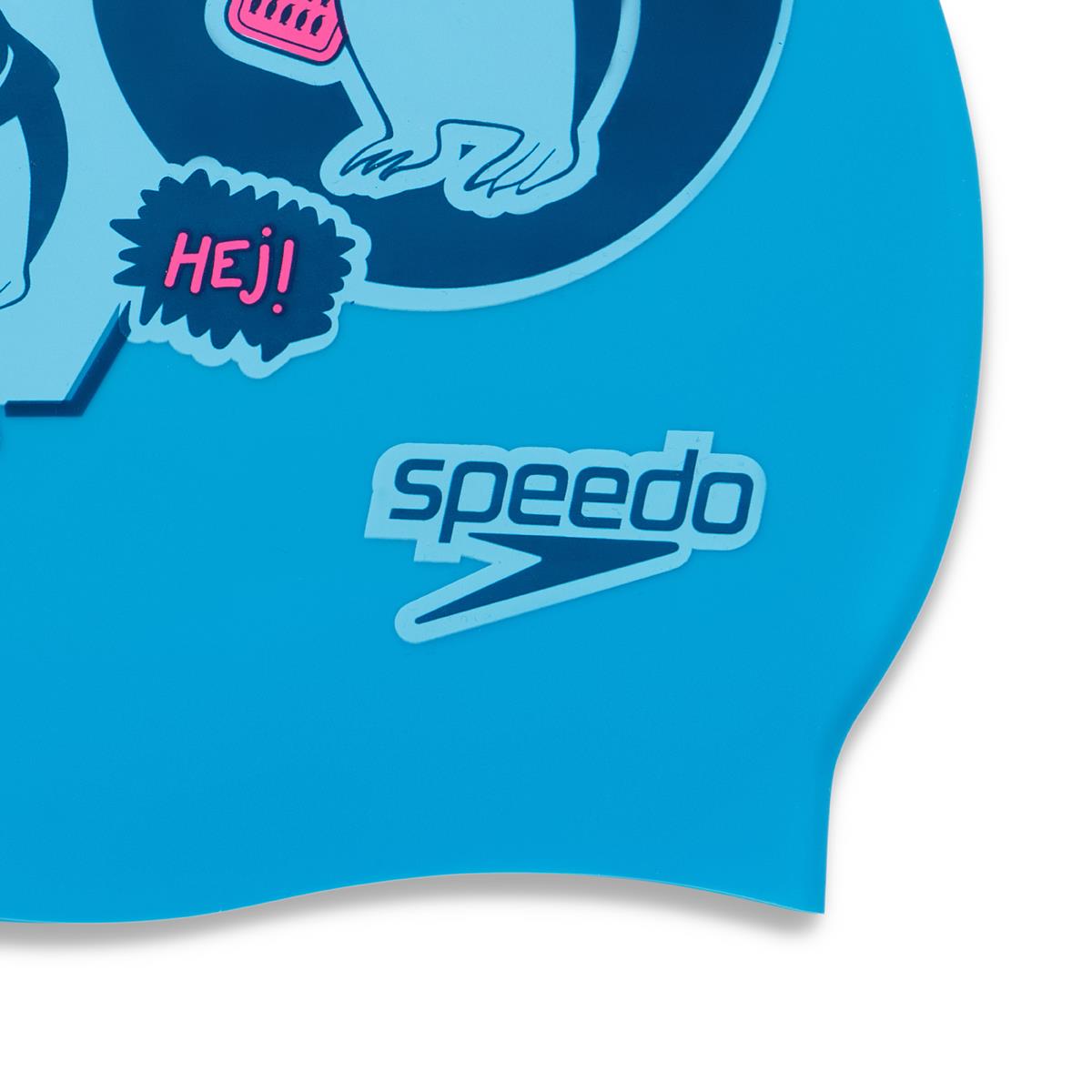 Speedo Printed Silicone Cap - Pool/ Nordic Teal/ Light Adriatic/ Fluo Pink