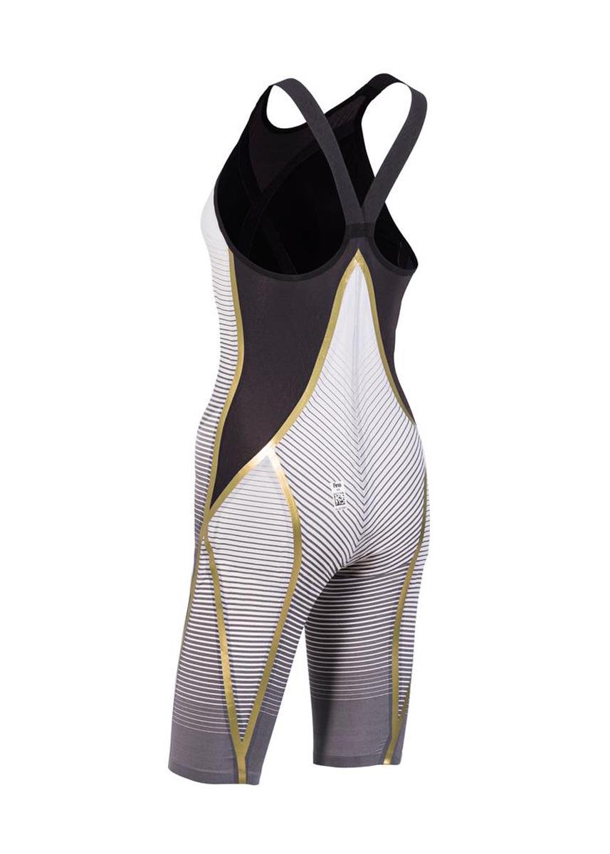 Phelps Women's Matrix Closed Back Kneesuit - Black/ White