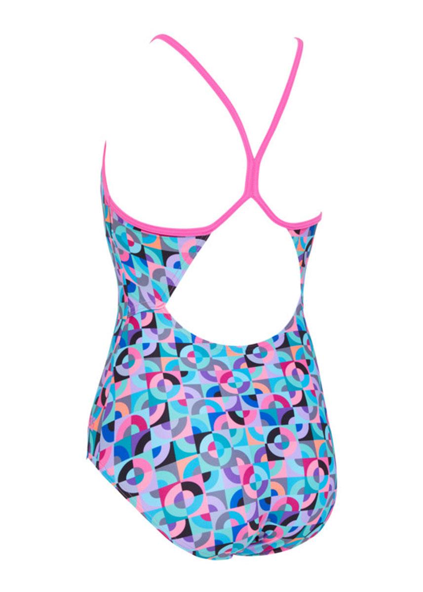 Zoggs Girls Sprintback Swimsuit - Rhythm Print
