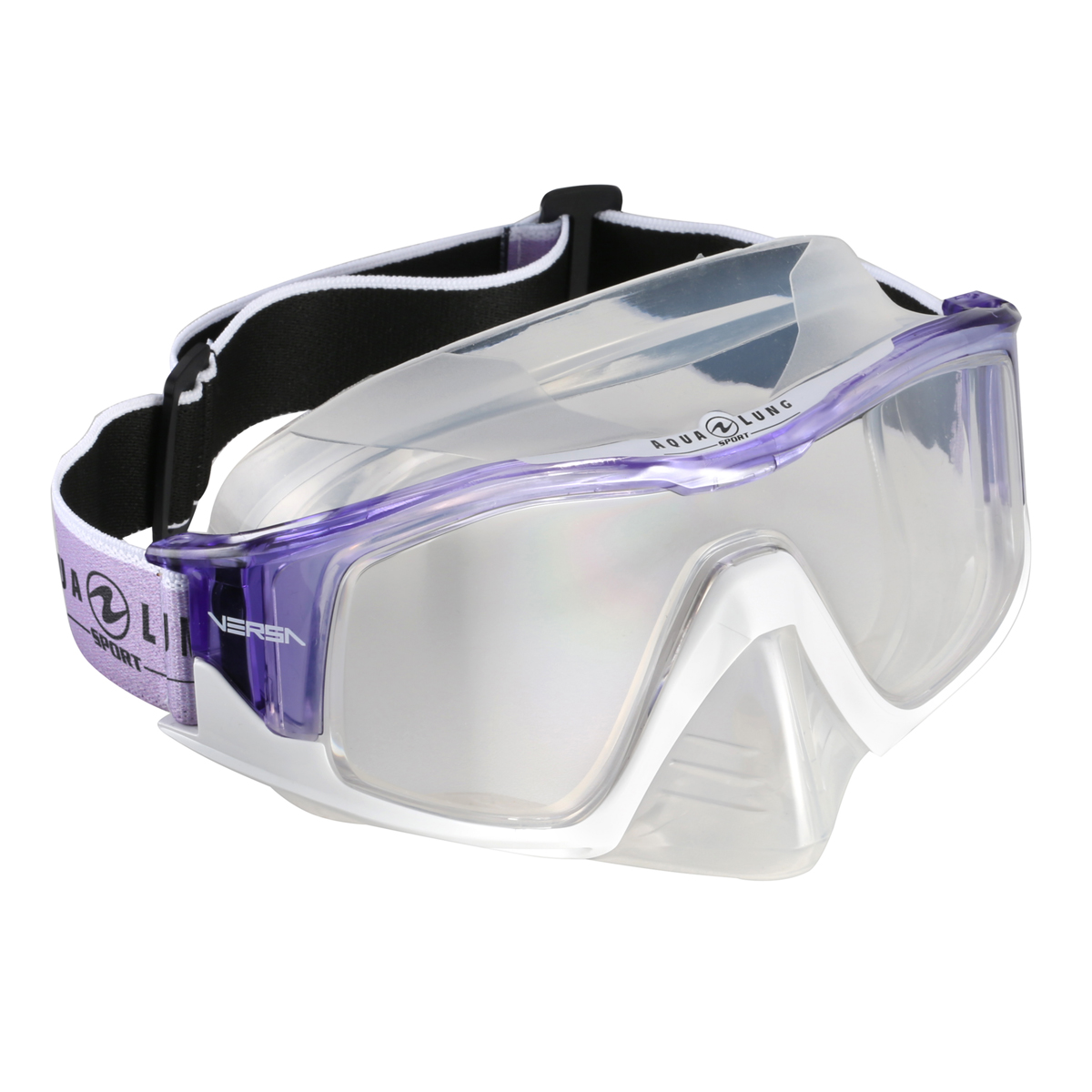 Aqua Lung Versa Ultra Clear Snorkelling Mask - Transparent / Purple