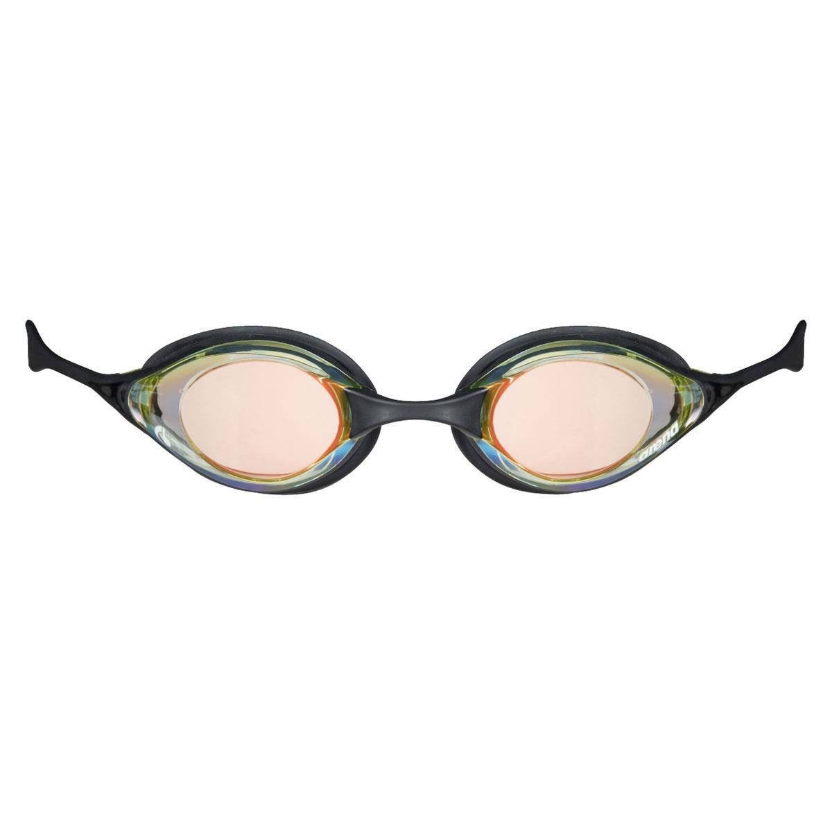 Arena Cobra Swipe Mirrored Goggles - Yellow Copper/ Black